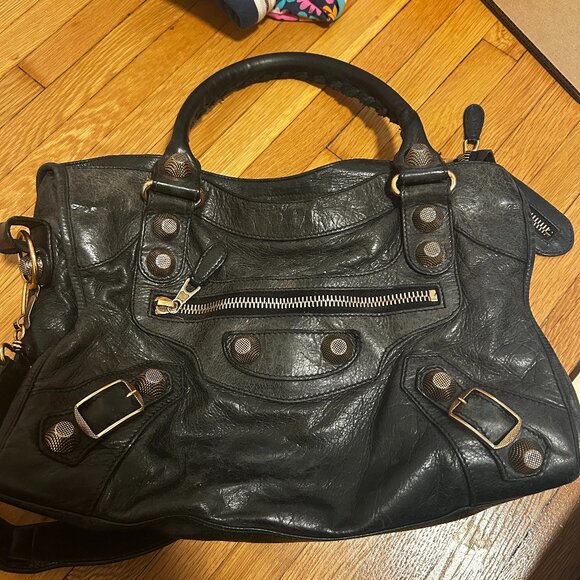 Very used Balenciaga city bag size medium black - Picture 1 of 4